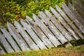 Rustic wooden fence fall is close Royalty Free Stock Photo