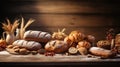 rustic wooden food background