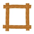 Rustic wooden frame