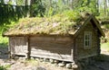 Rustic wooden house in the open-air museum Seurasaari, Helsinki Royalty Free Stock Photo