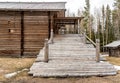 Rustic wooden house in the reserve Malye Korely