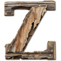 Rustic wooden number seven
