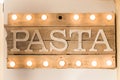 Rustic wooden pasta board