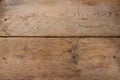 Rustic wooden planks with scratches and stains as full frame background texture, copy space Royalty Free Stock Photo
