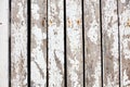 Rustic wooden planks with worn white paint