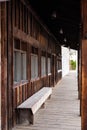 Rustic wooden sidewalk Royalty Free Stock Photo