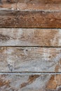 Rustic wooden surface with distressed and aged grain patterns Royalty Free Stock Photo