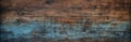 Rustic Wooden Texture With Blue Distressed Paint. Vintage Blue And Brown Wooden Planks With Weathered Look. Generative Royalty Free Stock Photo