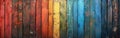 Rustic Wooden Texture with Rainbow Colors and LGBT Pattern - Abstract Painted Wall, Table, and Floor Background for Panorama Royalty Free Stock Photo