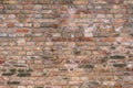 Rustic worn brick wall pattern as background