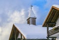 Rustical Cabin covered in Snow