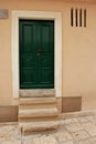 Rustical Vintage Marine Dark Green Door