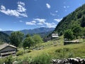 Swiss Rustico huts Royalty Free Stock Photo