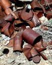 Rusting Cans Royalty Free Stock Photo