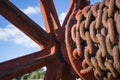 Rusting Chains on an Old Hoist