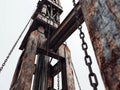 Rusting Industrial Machinery Close-Up Royalty Free Stock Photo