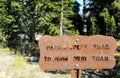 Pacific Crest Trail signpost