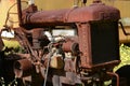 Rusting old Fordson agricultural tractor