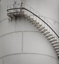 Old Oil Silo Staircase Royalty Free Stock Photo