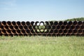 Rusting steel pipes Royalty Free Stock Photo