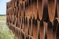 Rusting steel pipes Royalty Free Stock Photo