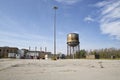 Rusting Water Tower at Abandoned Medical Facility