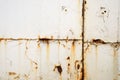 Rusting White Painted Metal Sheet Surface Royalty Free Stock Photo