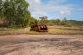 Burnt Out Rusting Car Wreck Royalty Free Stock Photo