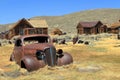 Bodie State Historic Site, Rusty Old Abandonned Car in Bodie Ghost Town, Eastern Sierra Nevada, California, USA Royalty Free Stock Photo