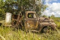 Rusty and abandoned Ford truck, Peru Royalty Free Stock Photo