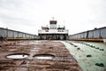 Rusty abandoned ship