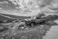 Rusty abandoned truck.