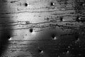 Rusty Abstract Metal Background with Bullet Holes Royalty Free Stock Photo