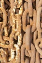 Rusty anchor chains