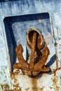 Anchor of the old ship Royalty Free Stock Photo