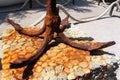 Rusty anchor Royalty Free Stock Photo