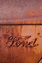 Rusty Antique Ford Truck Logo