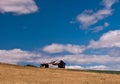 Rusty Barn in Field