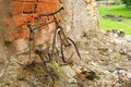 Rusty bicycle in Oradour sur Glane Royalty Free Stock Photo