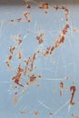 Rusty blue metal surface background texture structure texture Royalty Free Stock Photo
