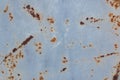 Rusty blue metal surface background texture structure texture Royalty Free Stock Photo