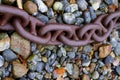 Rusty boat chain Royalty Free Stock Photo