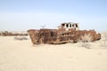 Rusty boats of the Aral Sea