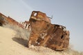 Rusty boats of the Aral Sea