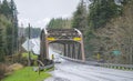 Rusty bridge over Calawah River - FORKS - WASHINGTON