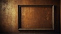 rusty brown grunge vintage wall background with empty art ai generated Royalty Free Stock Photo