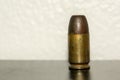 Rusty bullet round .45 cal round Royalty Free Stock Photo