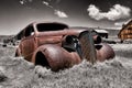 Rusty Car Wreck Royalty Free Stock Photo