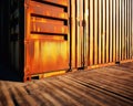 Rusty cargo shipping contner Rusty black cargo intermodal contner shipping contner cargo rusty Royalty Free Stock Photo