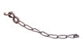 Rusty chain isolated with clipping path